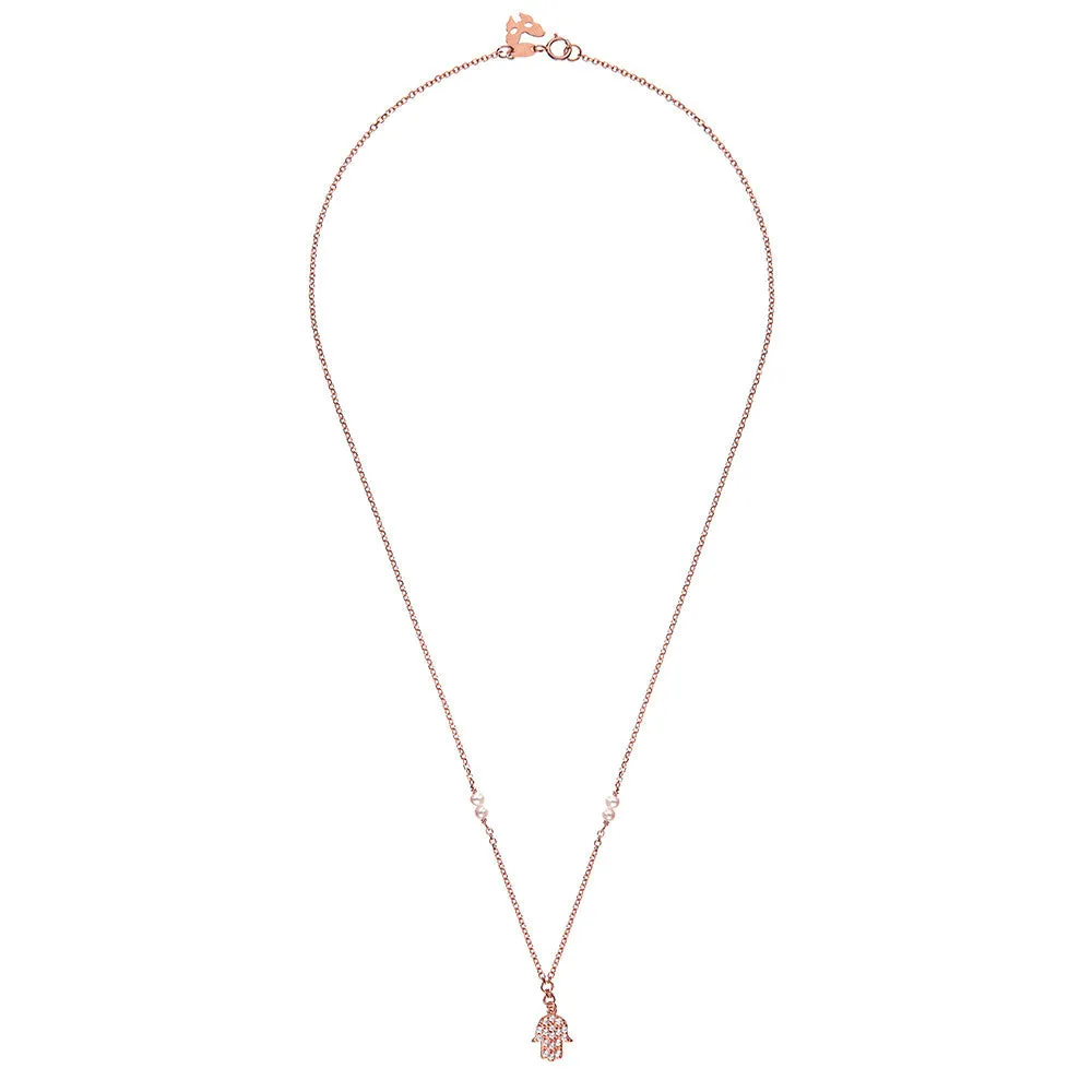 Rose Gold Hamsa Necklace