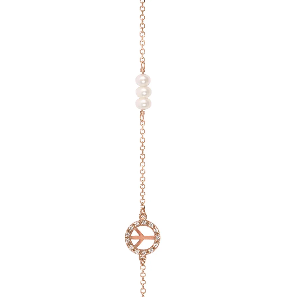 Rose Gold Peace Bracelet