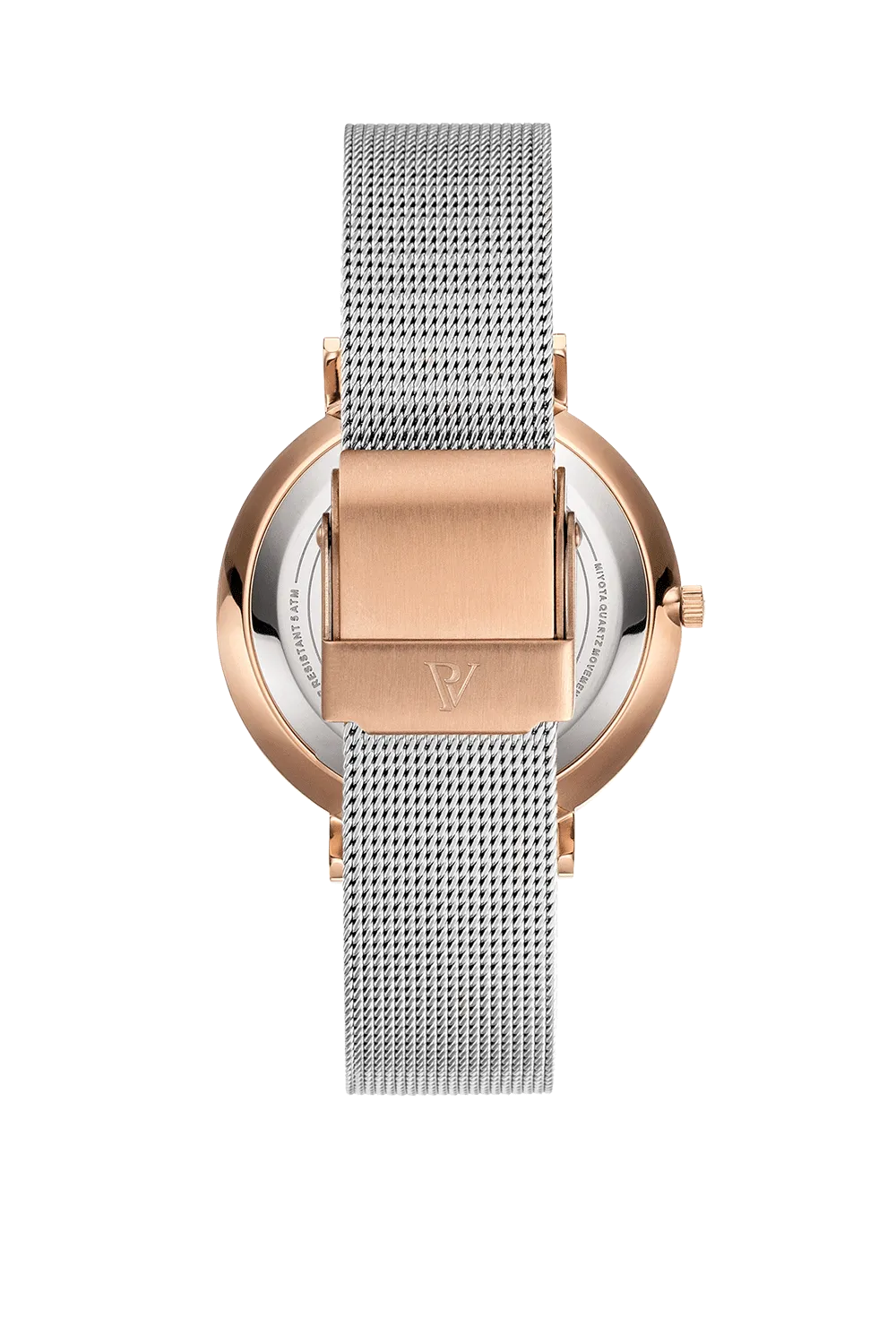 Rose Gold Silver Sunray Mesh