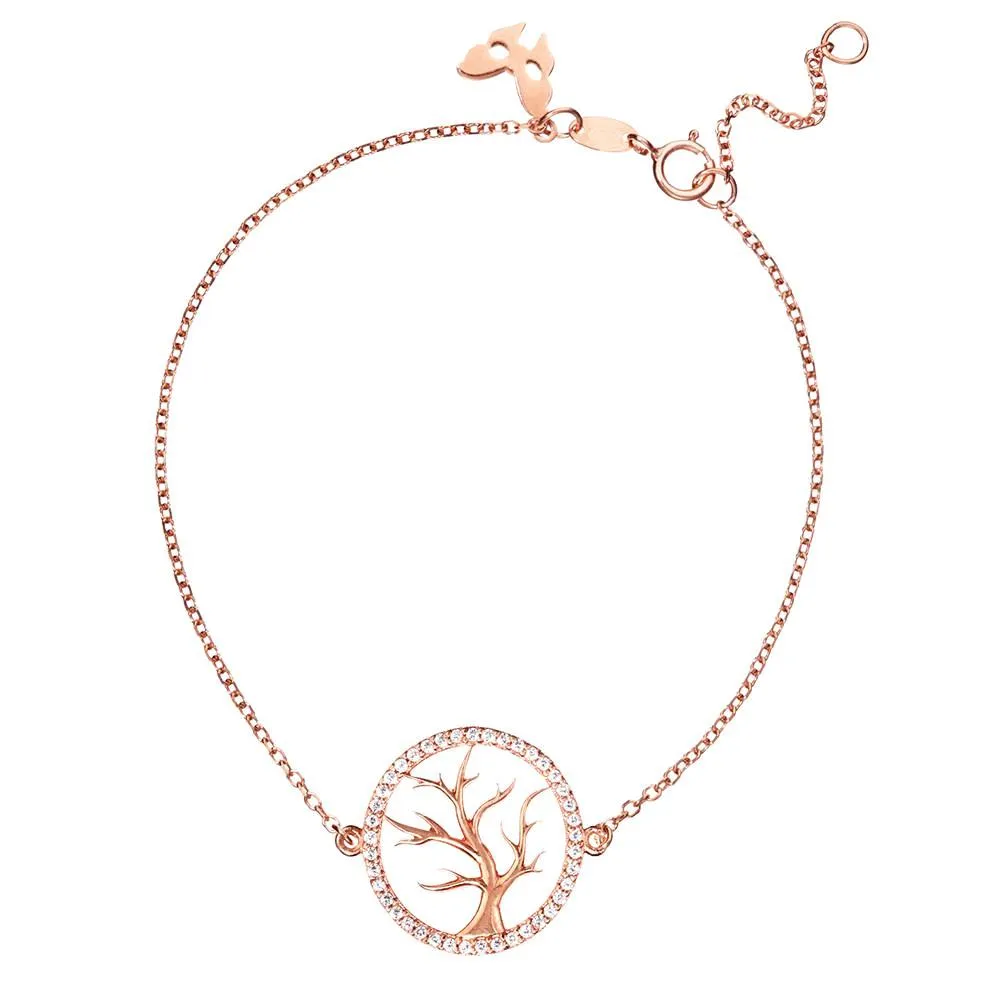 Rose Gold Tree of Life Bracelet