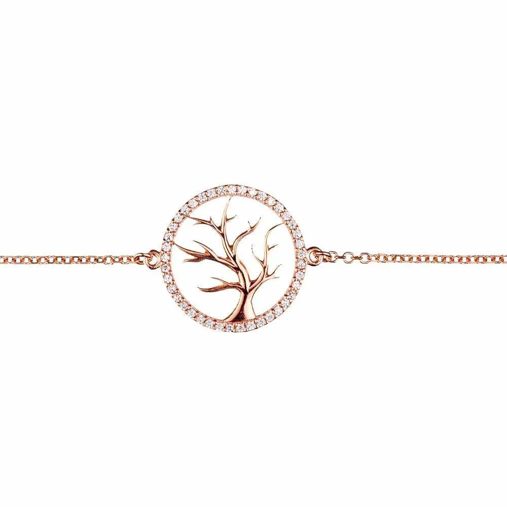 Rose Gold Tree of Life Bracelet