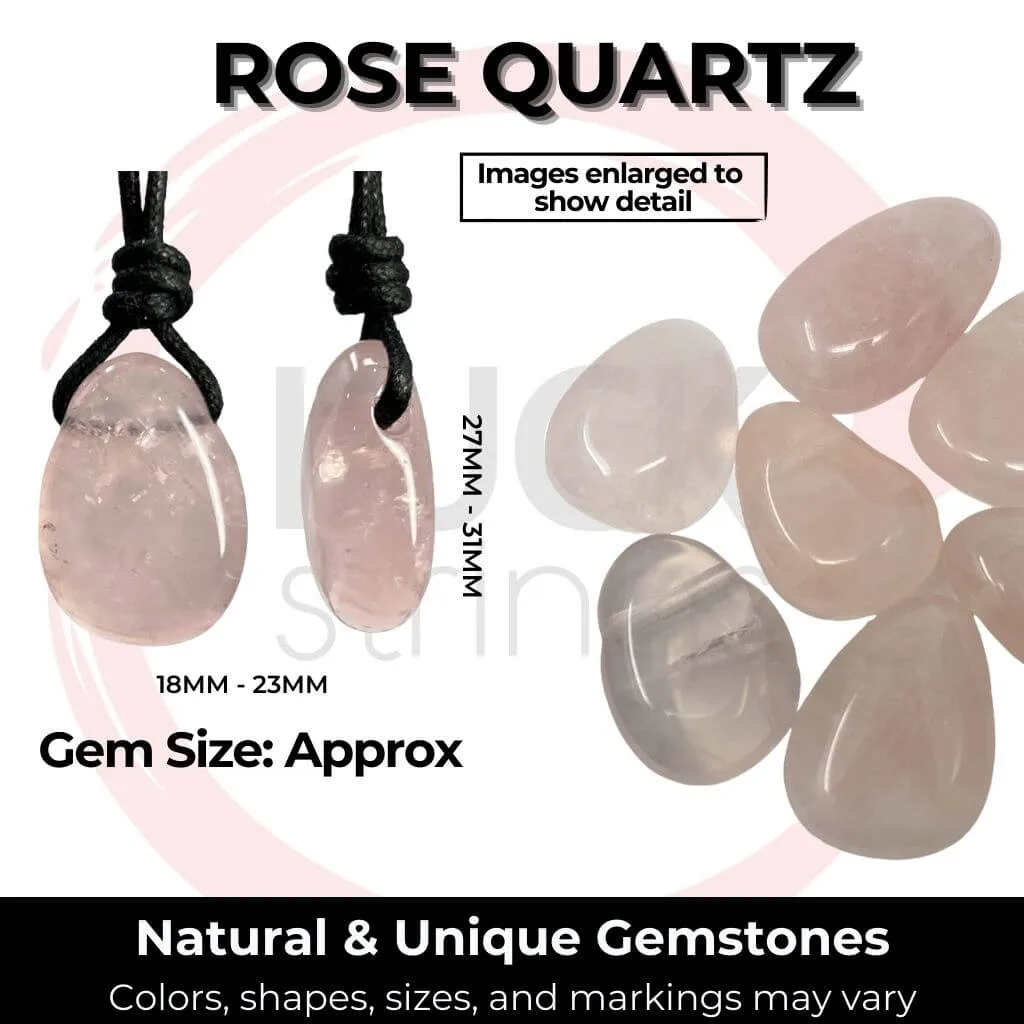 Rose Quartz Necklace - Soft Elegance Unveiled