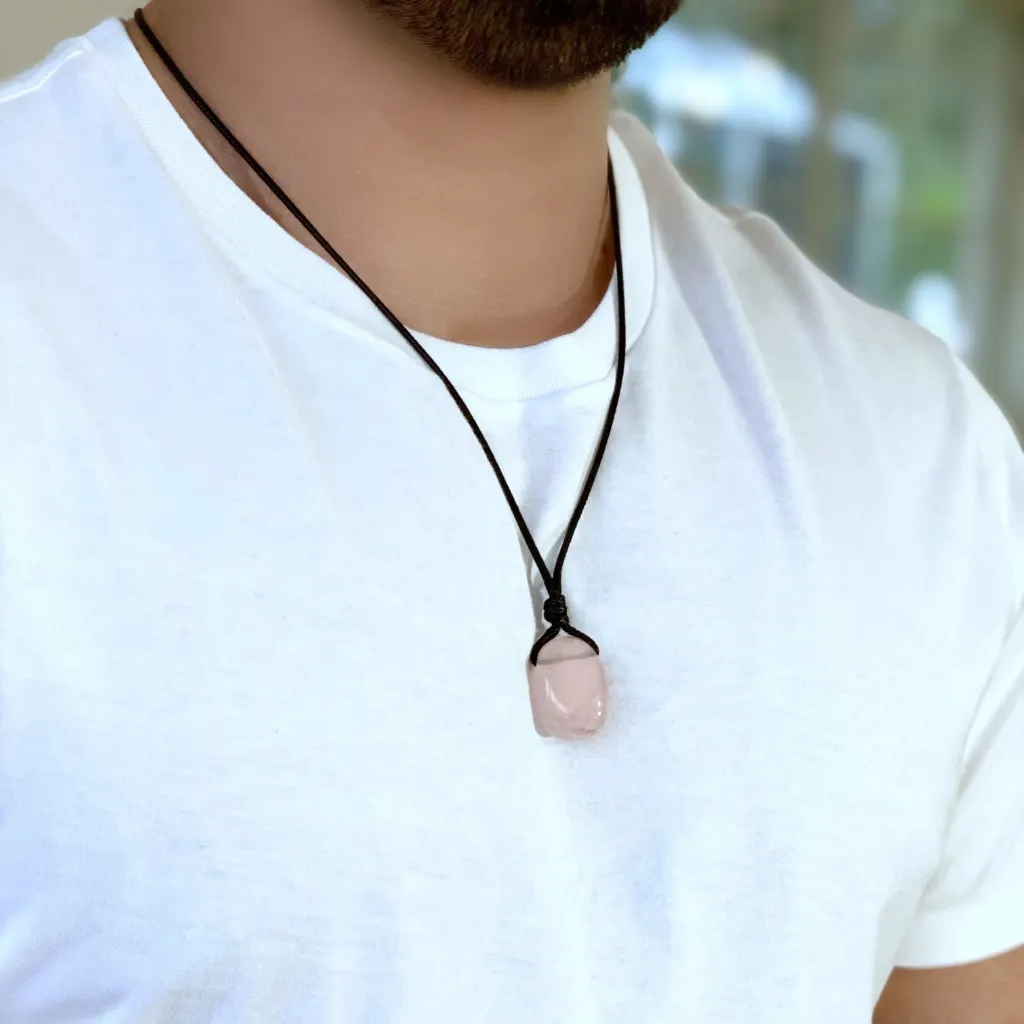 Rose Quartz Necklace - Soft Elegance Unveiled