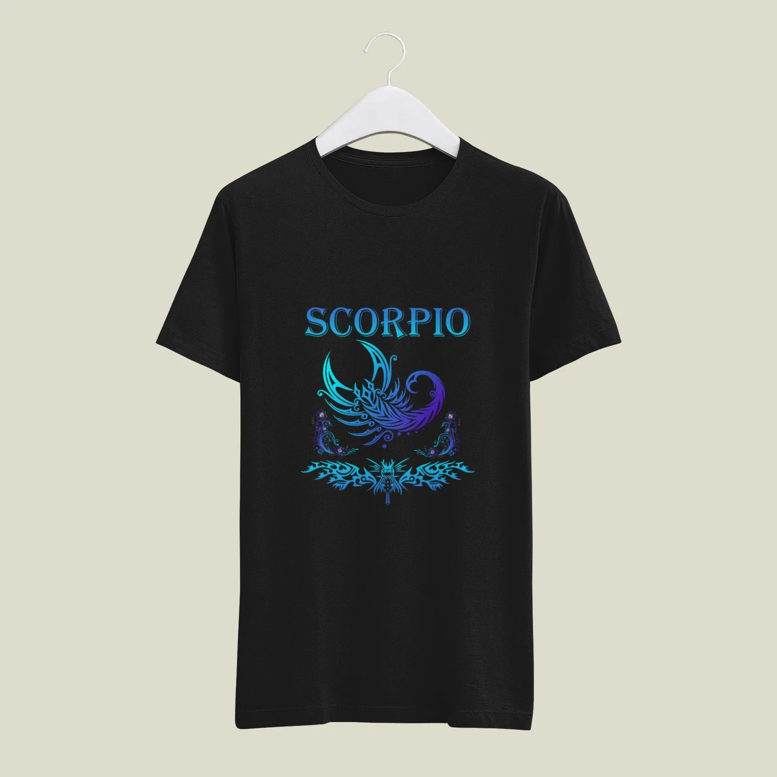 Scorpio Zodiac Sign Printed Unisex Half Sleeve T-Shirt