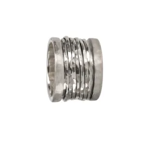 Serenity Sterling Silver Fidget Ring for Men and Women