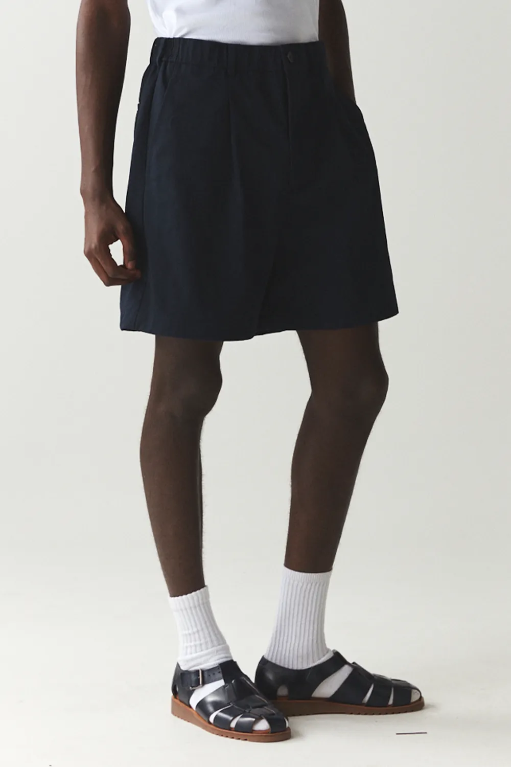 SHORTS PLEATED SS'24 NAVY