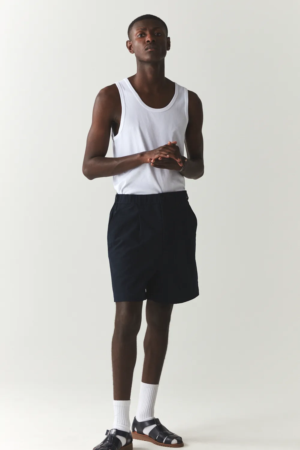 SHORTS PLEATED SS'24 NAVY