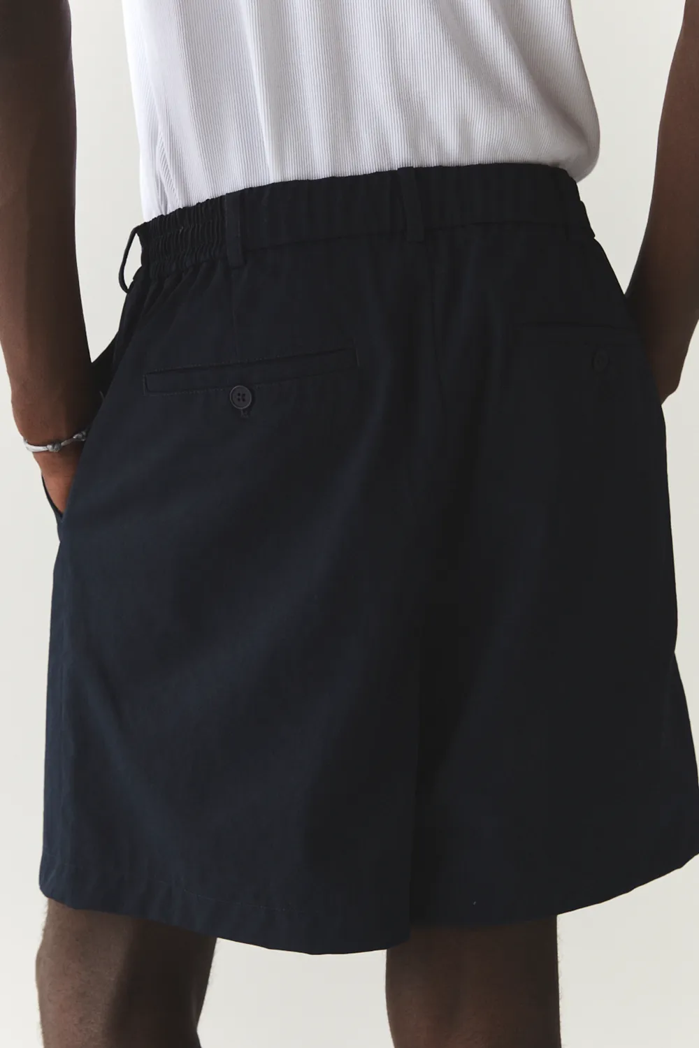 SHORTS PLEATED SS'24 NAVY