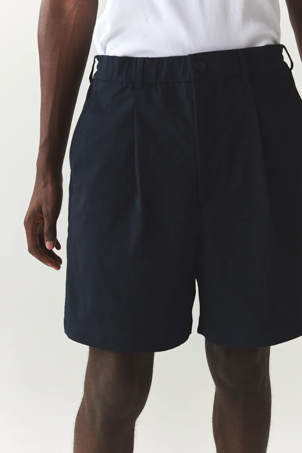 SHORTS PLEATED SS'24 NAVY