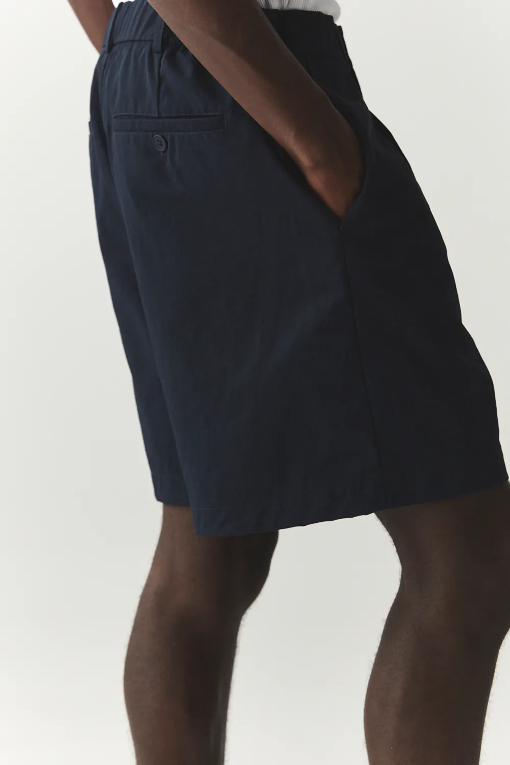 SHORTS PLEATED SS'24 NAVY