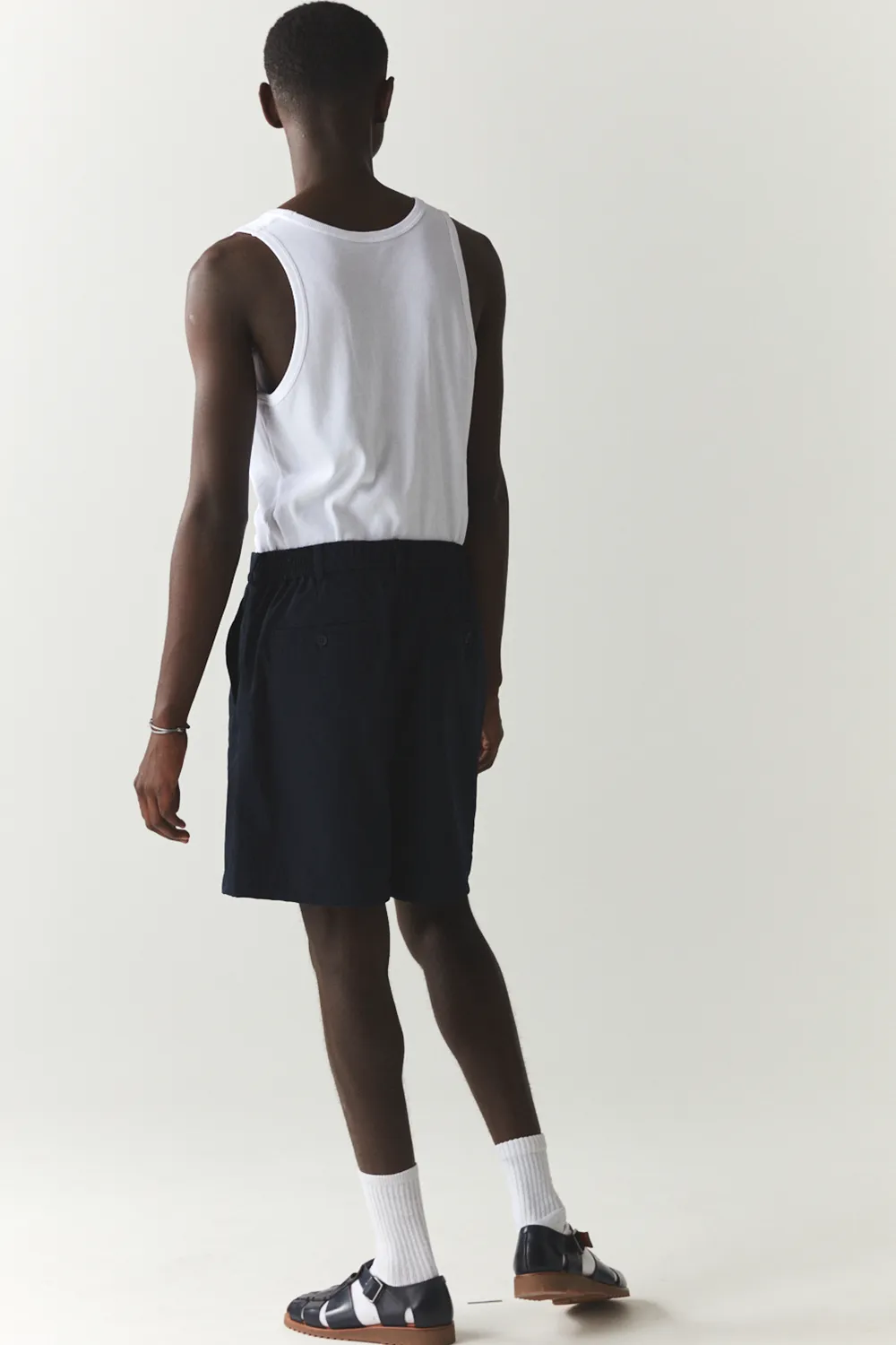 SHORTS PLEATED SS'24 NAVY