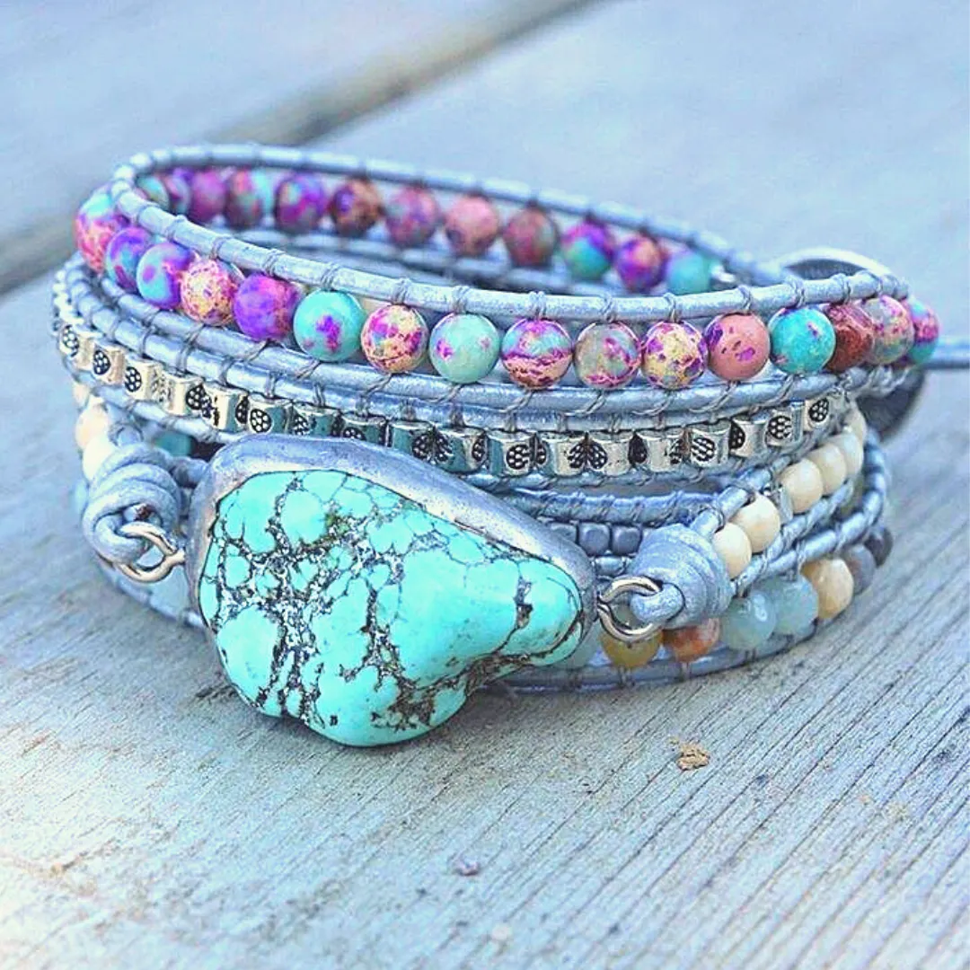 The Turquoise Protection Wrap Bracelet