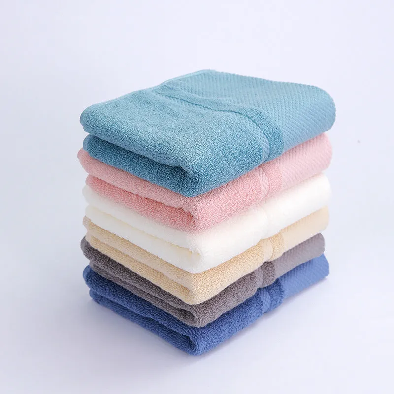 Thick and Lint-Free Solid Color Cotton Washcloth, HG0053