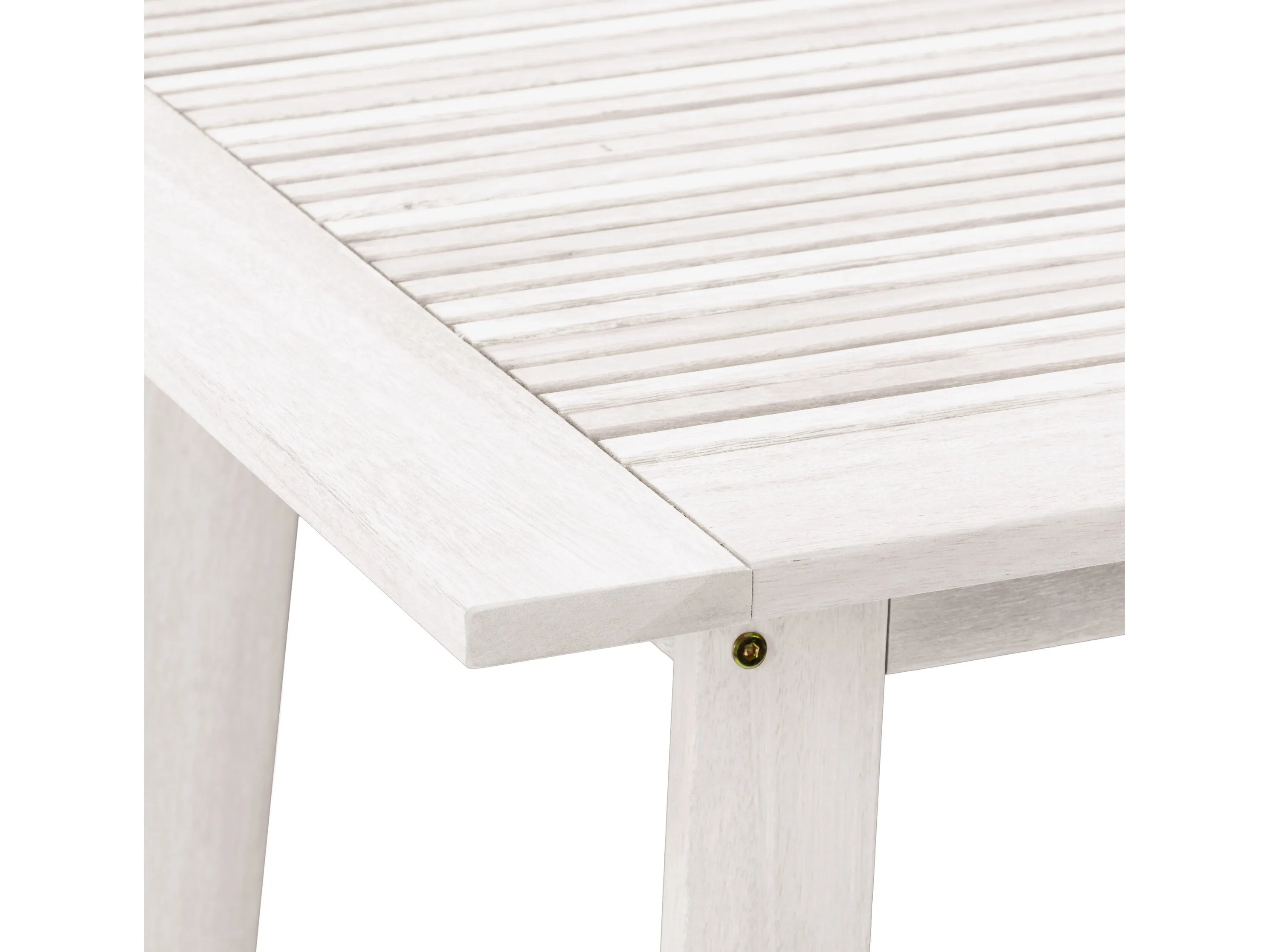 Washed White Outdoor Pub Table