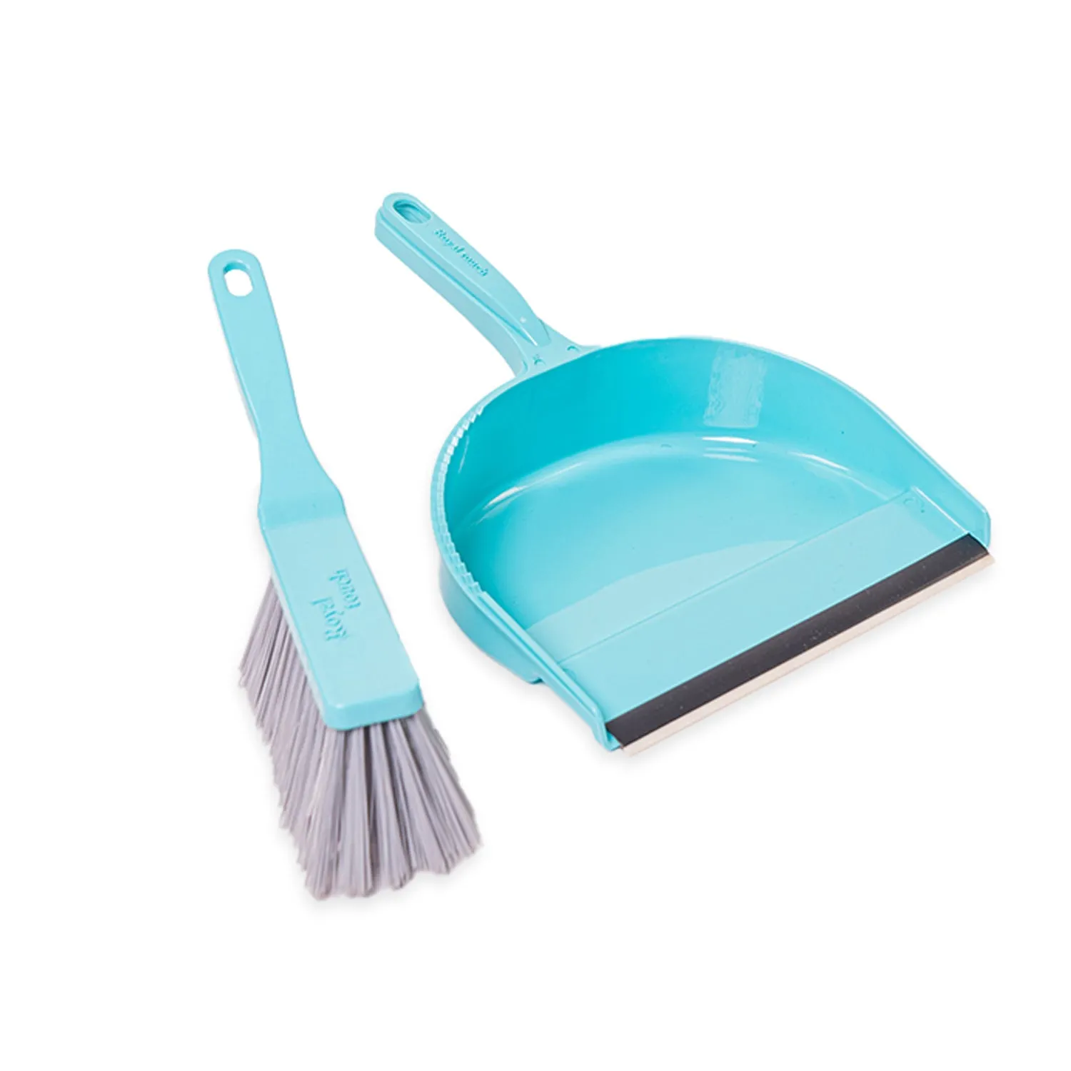 Zidello Dustpan with Brush - Hand Broom and Scoop Dustpan Set [Turquoise]