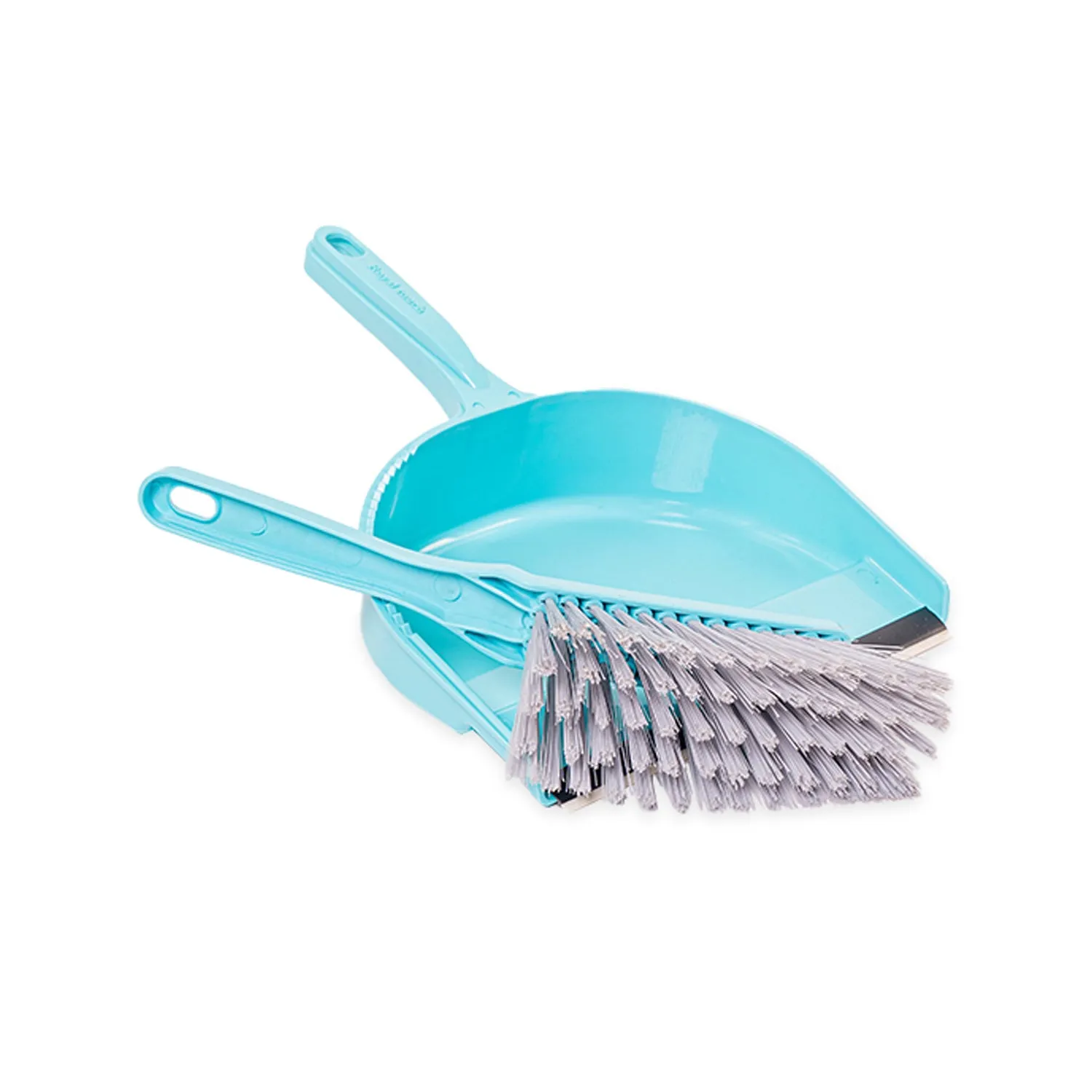 Zidello Dustpan with Brush - Hand Broom and Scoop Dustpan Set [Turquoise]