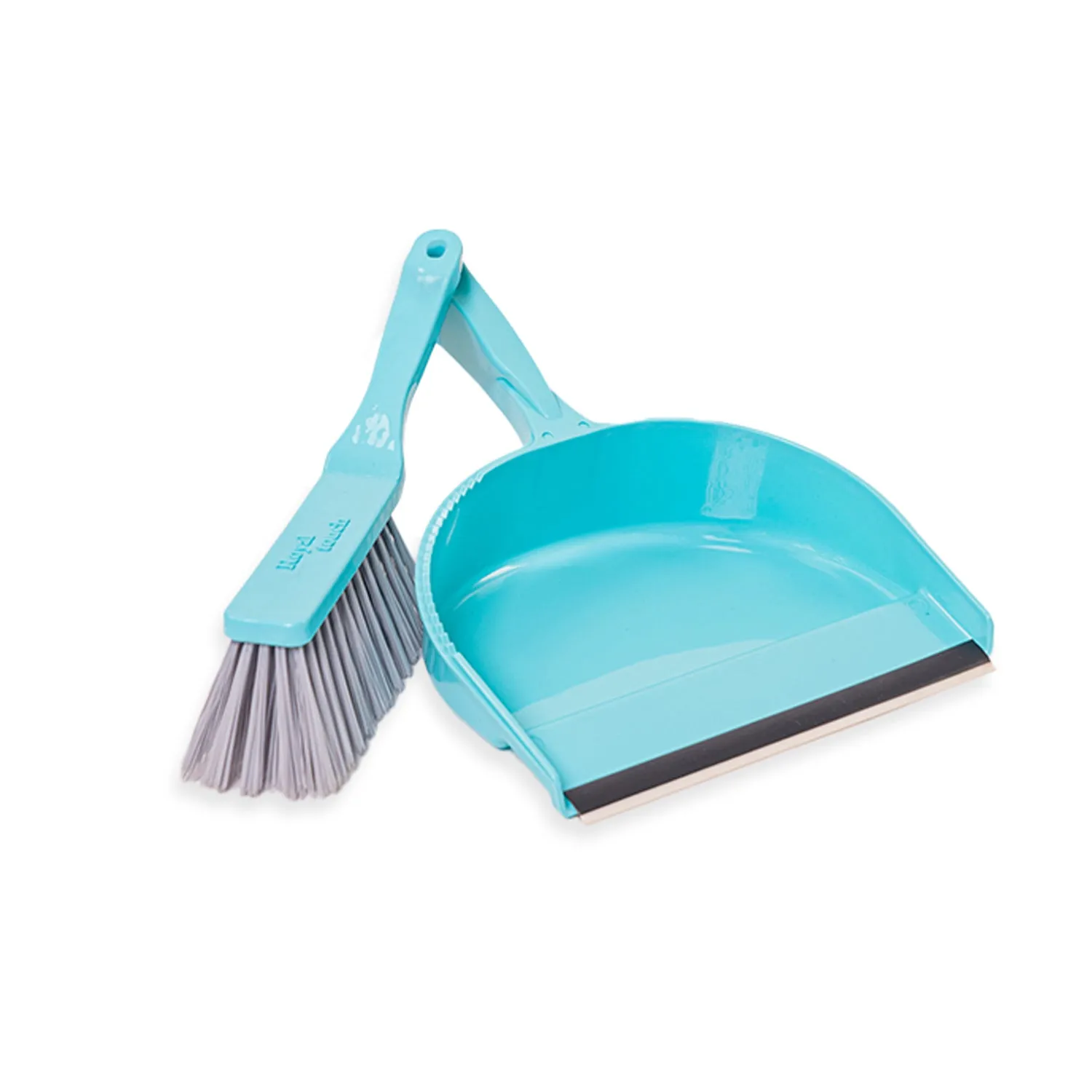 Zidello Dustpan with Brush - Hand Broom and Scoop Dustpan Set [Turquoise]